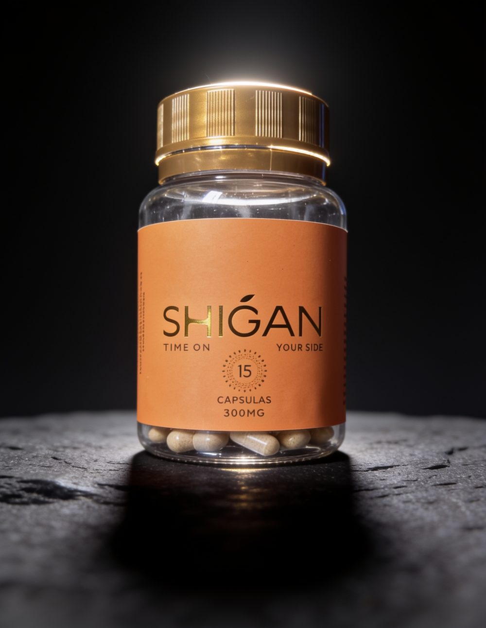 Hero do nutracêutico Shigan em estúdio escuro premium, Dex Lab